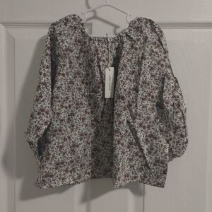 Soor Ploom Girls Floral Blouse NWT 4Y